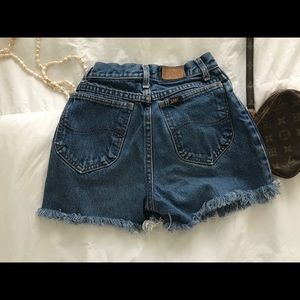 Highwait Lee Cut Off Jean Shorts